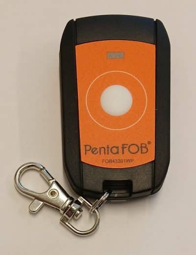 Keyring Handheld Transmitter Round 1 <br> Part #11-038-001